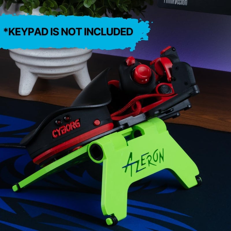 AZERON 3D Printed Adjustable Magnetic Stand Compatible Cyborg II, Cyborg II Compact, Cyborg, Cyborg Compact, Classic, and Compact Models. (Green) - Image 3